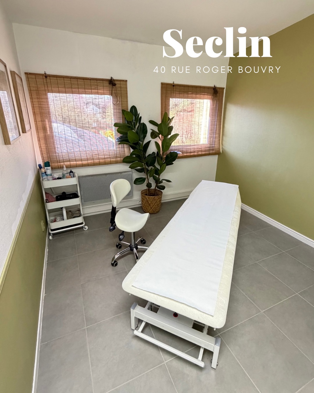 Intérieur du cabinet d'ostéopathie de Seclin